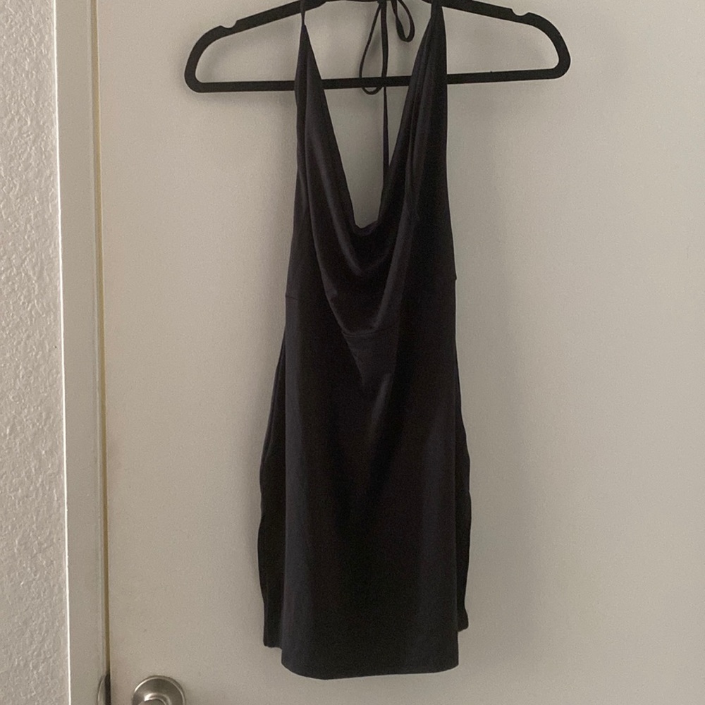 Black mini dress